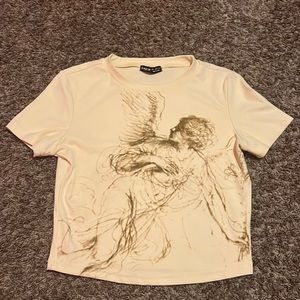 SHEIN Cupid Graphic Cropped Top